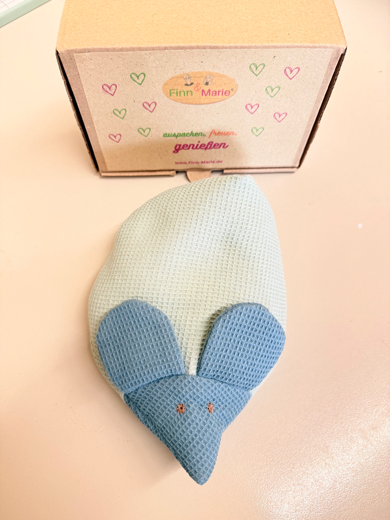 Fledermaus Wärmekissen (Fledermaus mint/blau)