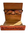 Brillenparkplatz aus Holz