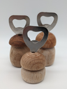 Flaschenöffner aus Holz in Pilzform