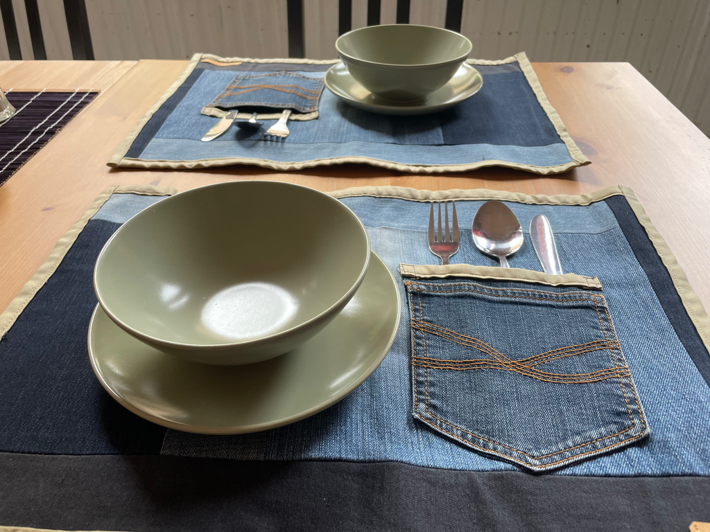 Jeans Tischset - 2er Set