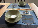 Jeans Tischset - 2er Set