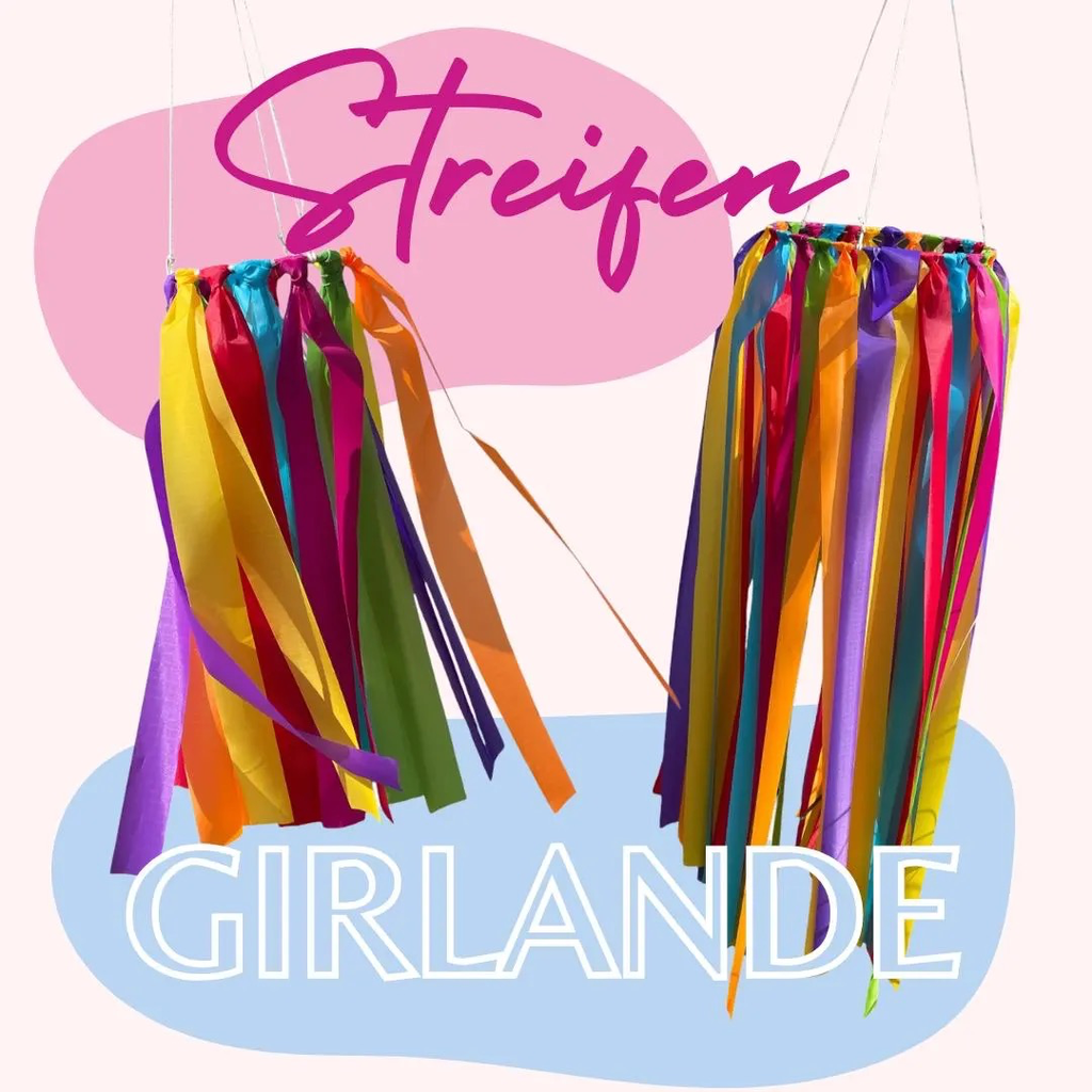 Streifengirlande (20 cm Durchmesser)