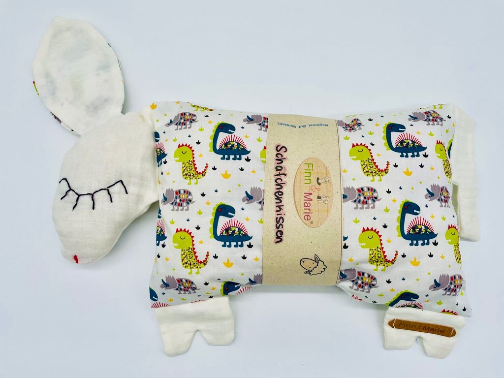 Schäfchenkissen (weiß mit Dinos Schäfchenkissen)